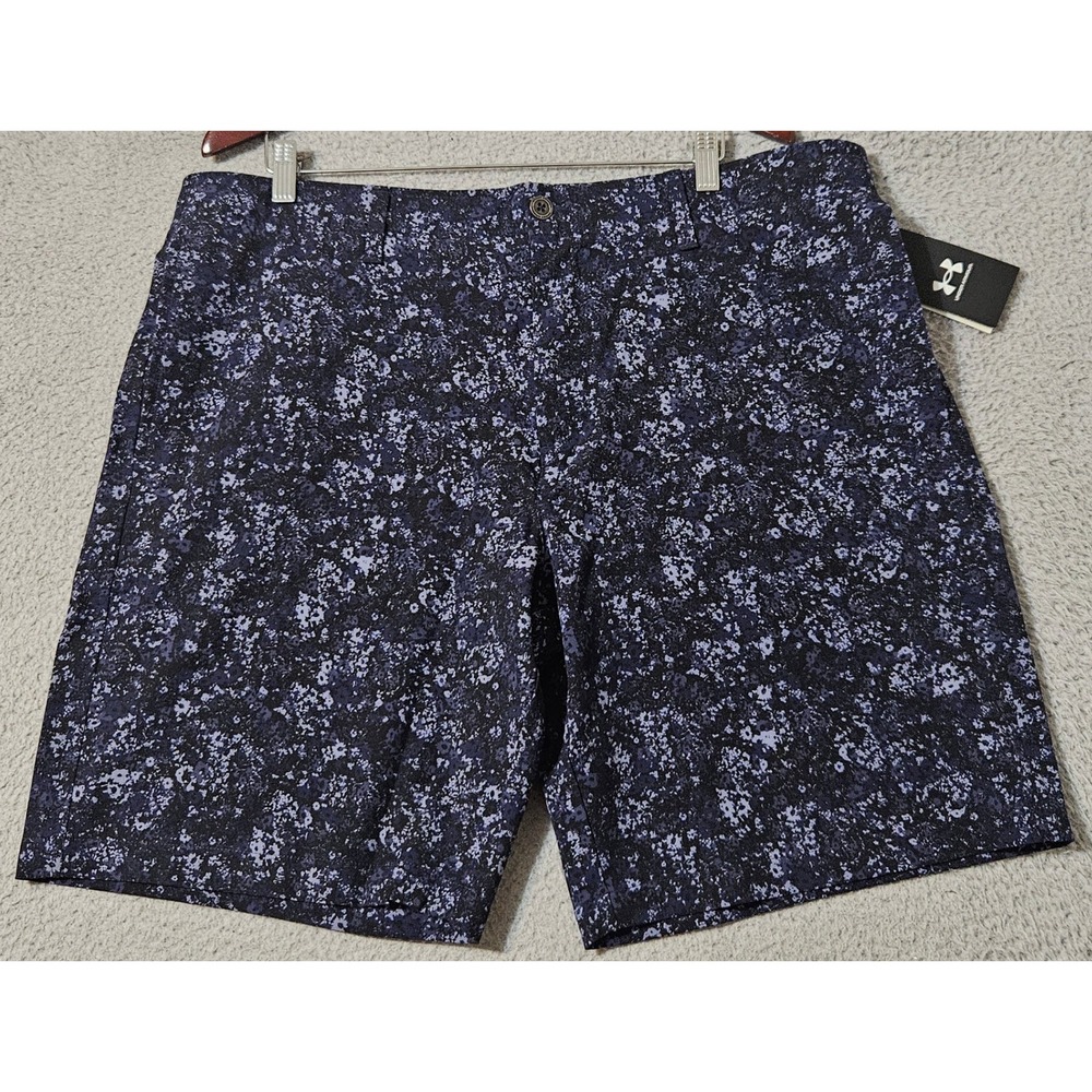 Under Armour Men's UA Golf Drive Printed Shorts 9" Size 40 Blue 1377303 NEW‎